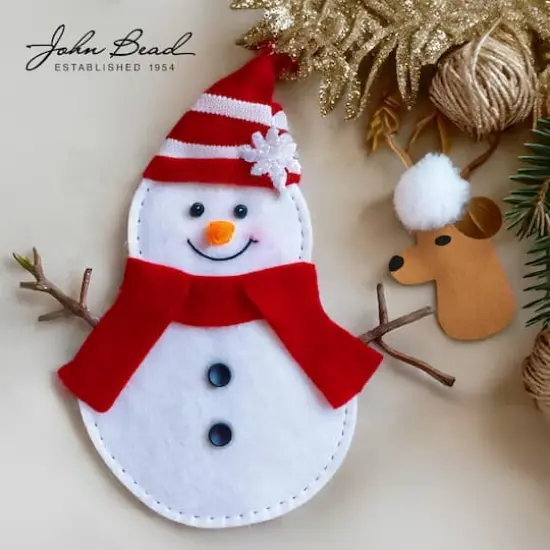 John Bead9" x 12" Acrylic Craft Felt Sheets, 25ct. White {3}