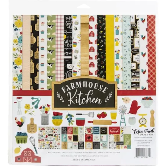 Echo Park&trade; Paper Co. Farmhouse Kitchen Collection Kit, 12" x 12" {1}