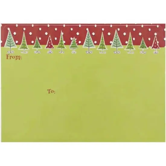 JAM Paper Green and Red To/From Christmas Gift Tag Stickers, 8ct. {1}