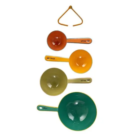 Hello Honey&reg; Multicolor Enameled Stainless Steel Measuring Spoon Set {6}