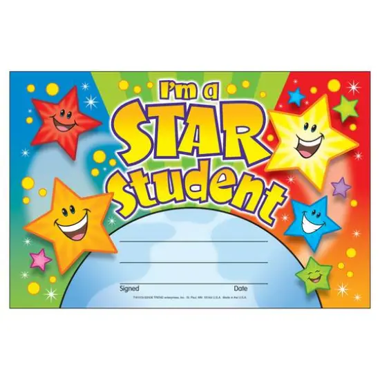 Trend Enterprises&reg; I'm a Star Student Recognition Awards, 6 Packs of 30 {3}