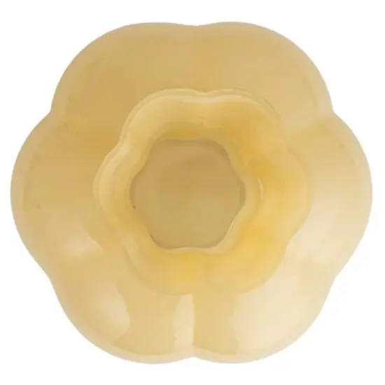 Hello Honey&reg; 9.25" Light Yellow Round Opaque Glass Vase {7}