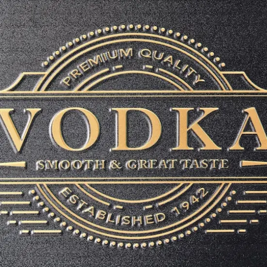 American Art Decor Vodka Metal Embossed Sign {5}