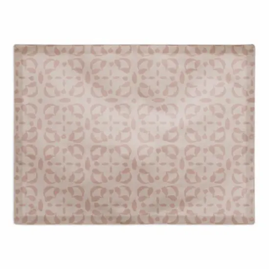 Intricate Circle Stack Cotton Twill Placemat Pink {1}