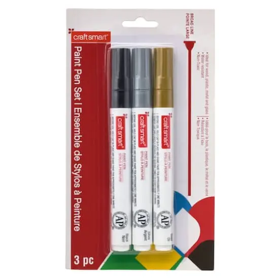 Broad Line Paint Pen Set by Craft Smart&reg; {4}