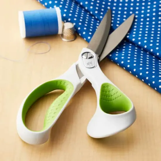 Westcott&reg; Carbo Titanium 9" Bent Scissors with Serrated Blade {3}