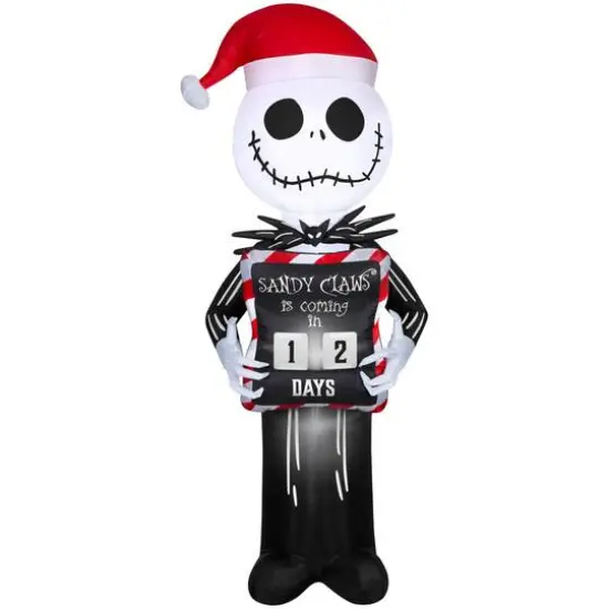 8ft. Airblown&reg; Inflatable Christmas Jack Skellington with Christmas Countdown {1}