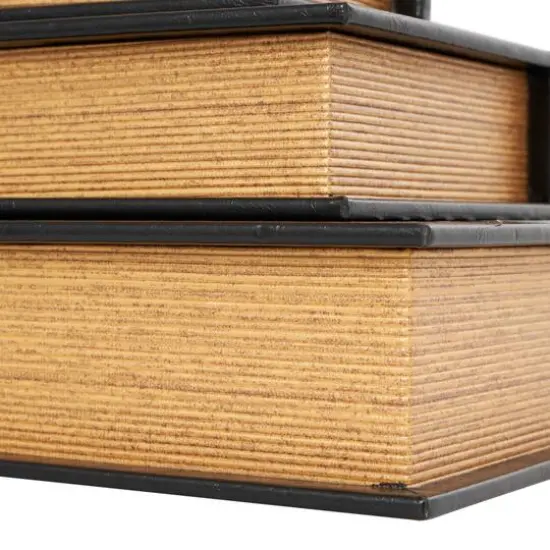 Black Eiffel Tower Paris Storage Book Box Set {8}