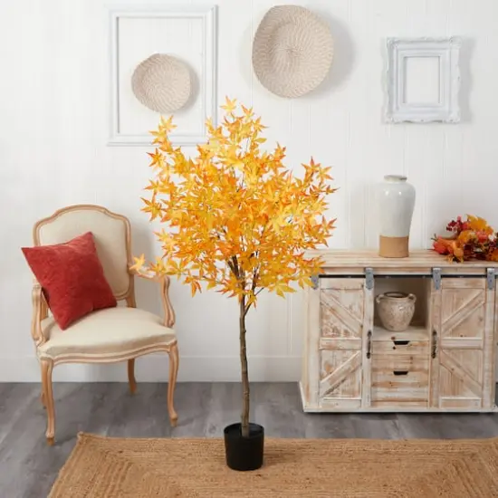 5ft. Potted Yellow Autumn Maple Tree {5}