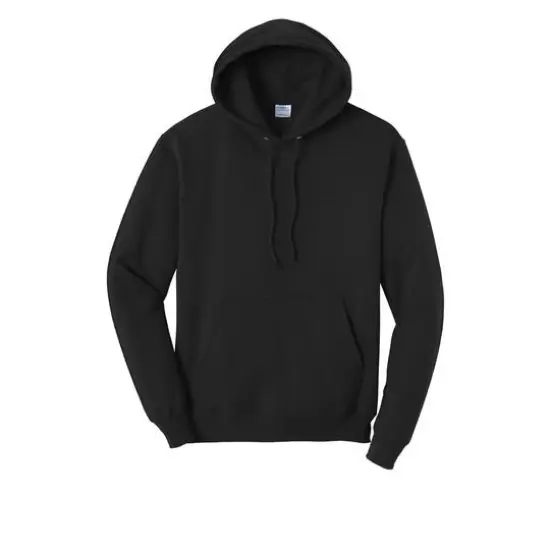 Port & Company&reg; Tall Core Fleece Pullover Hooded Sweatshirt Jet Black {1}