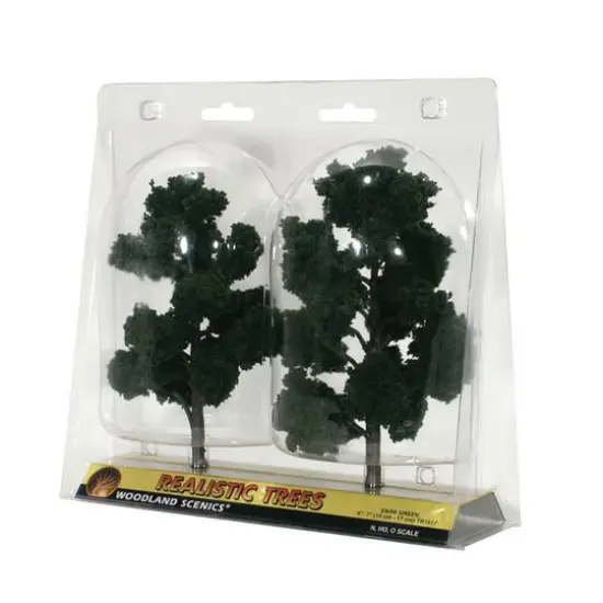 Woodland Scenics&reg; 7'' Dark Green Ready Made Realistic Trees {1}