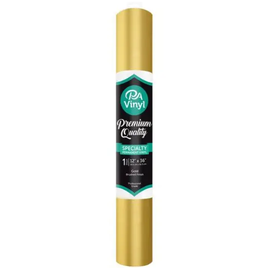 PA Vinyl Brushed Gold Specialty Permanent Vinyl {1}