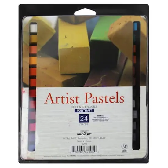 Pro Art&reg; Portrait 24 Color Square Artist Pastels {1}