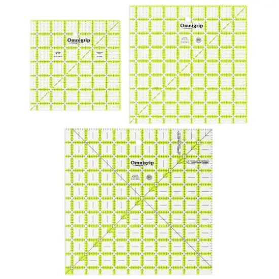Omnigrip&reg; by Omnigrid&reg; Non-Slip Square Quilting Rulers Combo Pack {1}