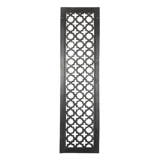 Black Traditional Ornamental Wood Wall Decor, 72" x 20" {3}