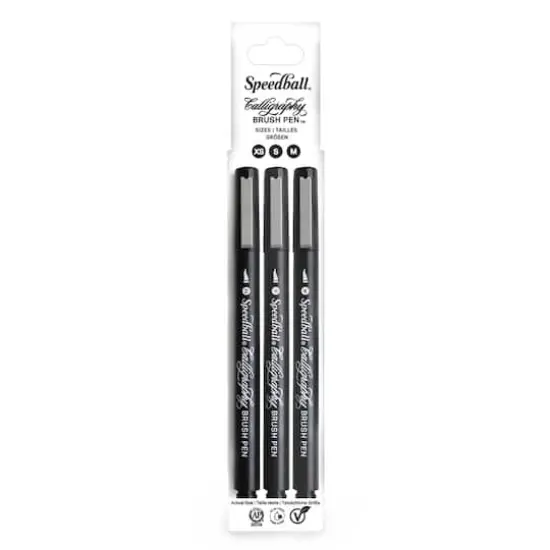 Speedball&reg; Hand Lettering Brush Marker Set {3}