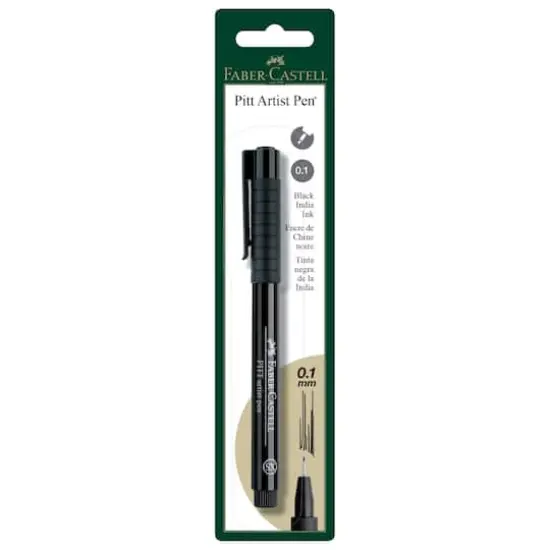Faber-Castell&reg; Pitt&reg; Extra-Superfine Black Artist Pen {1}