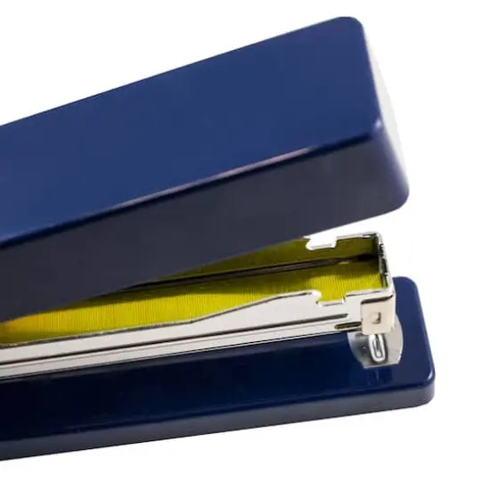 JAM Paper Desk Stapler & Staples Set Navy/Yellow {4}