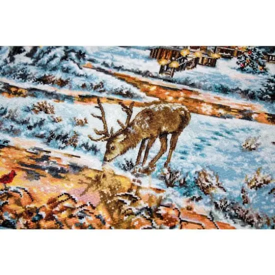 Luca-S Snowy Cabin Counted Cross Stitch Kit {9}