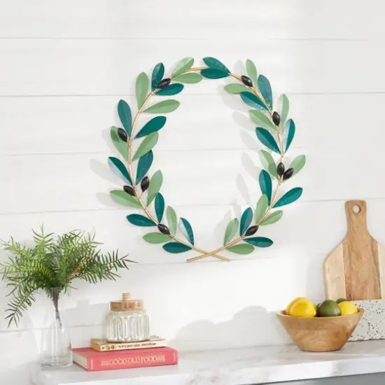 22" Green Coastal Metal Wall D&eacute;cor {7}