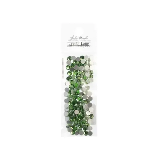 John Bead Crystal Lane SS20 Round Flatback Czech Crystals, 144ct. Peridot {4}