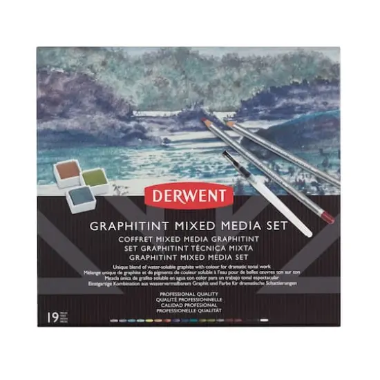 Derwent&reg; 19-Piece Graphitint Mixed Media Set {1}