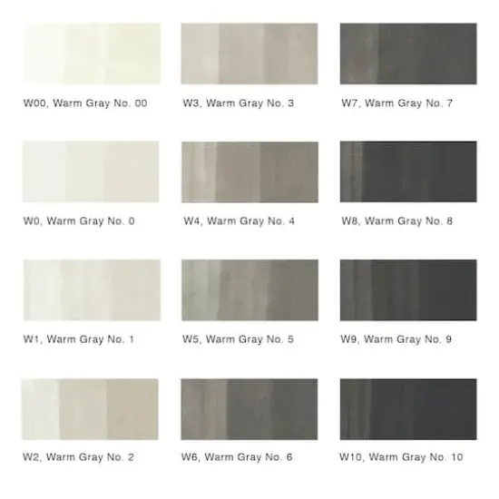 Copic&reg; Sketch V2 Warm Gray 12 Color Marker Set {3}