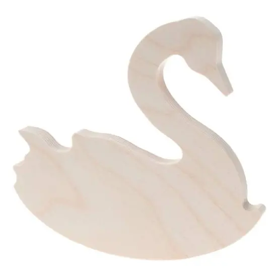 Leisure Arts&reg; 6" Rocking Swan Wood Shape {1}