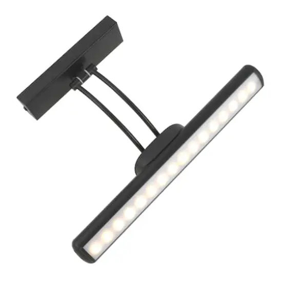 Rechargeable LED Wall-Mounted Gallery Light by Studio D&eacute;cor&reg; Black {8}