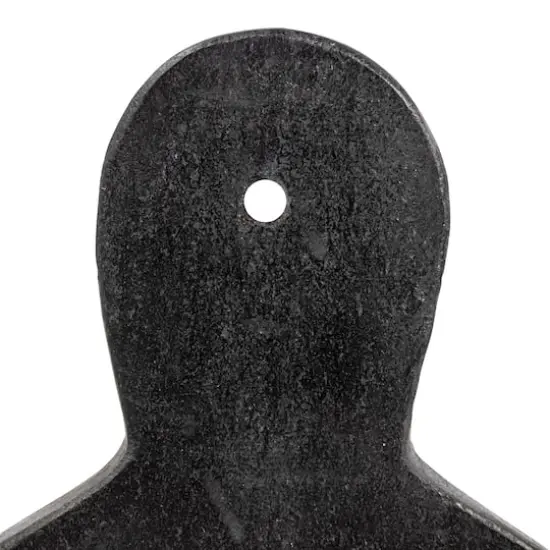 Hello Honey&reg; 12" Black Modern Marble Cutting or Charcuterie Board with Handle {4}