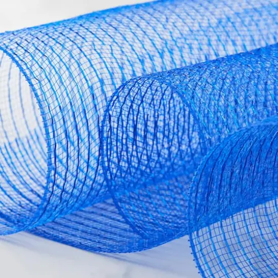 21" x 30ft. Mesh Ribbon by Celebrate It&reg; Occasions&trade; Blue {3}