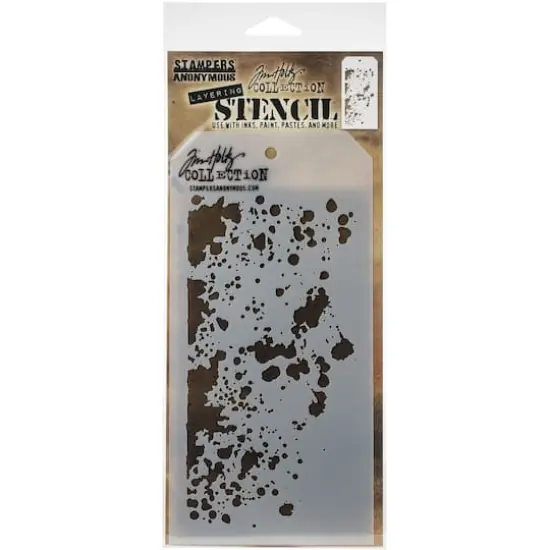 Stampers Anonymous Tim Holtz&reg; Grime Layered Stencil, 4" x 8.5" {1}