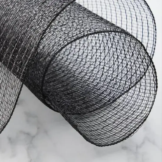 21" x 30ft. Mesh Ribbon by Celebrate It&reg; Occasions&trade; Black {3}