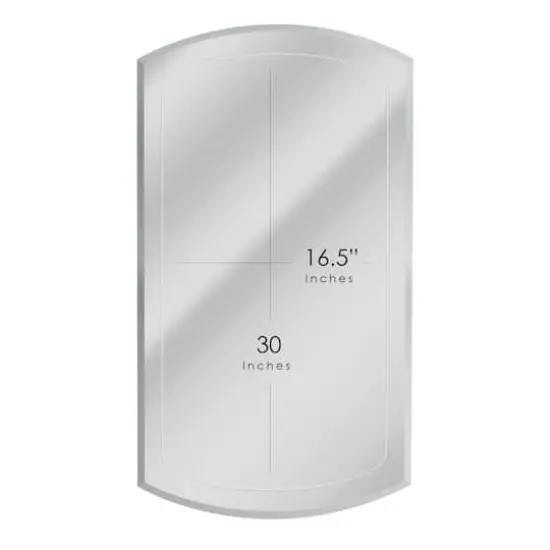 Head West Beveled Arched 16" x 30" Recessed Medicine Cabinet Accent Vanity Mirror {7}