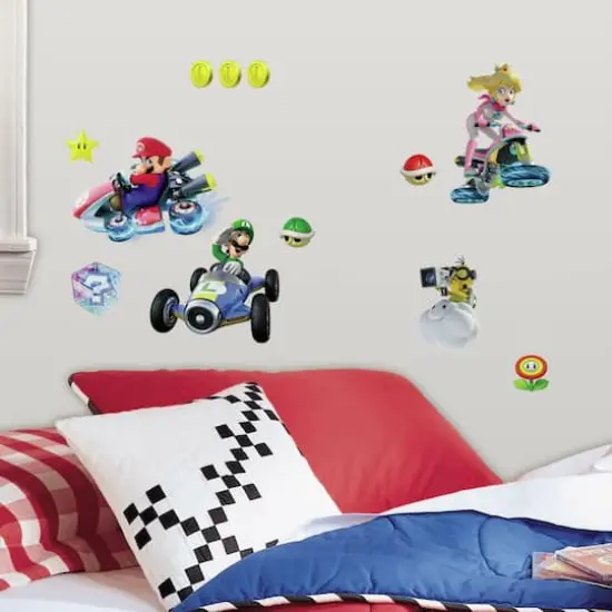 RoomMates Nintendo Mario Kart 8 Peel & Stick Wall Decals {4}