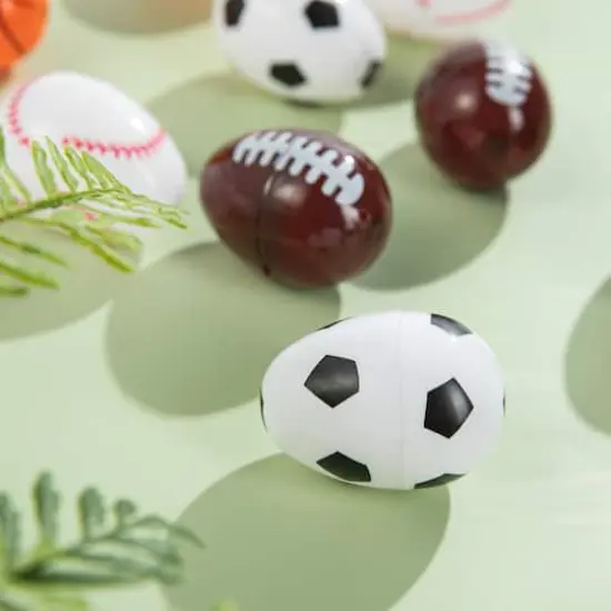 Glitzhome&reg; Easter Plastic Fillable Sports Eggs, 48ct. {5}