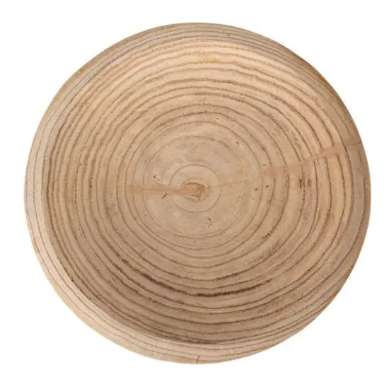 Hello Honey&reg; 11.5" Natural Elegance Paulownia Wood Bowl {8}