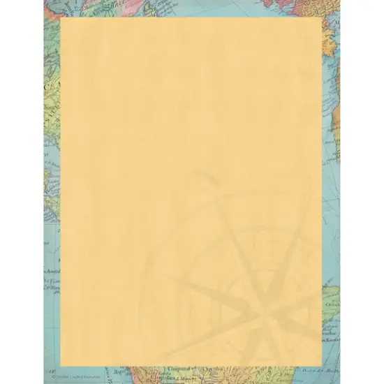 Teacher Created Resources Travel the Map 8.5" x 11" Computer Paper, 6 Packs of 50 {3}