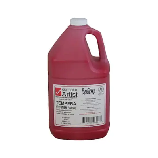BesTemp Tempera Paint, 1gal. Red {1}