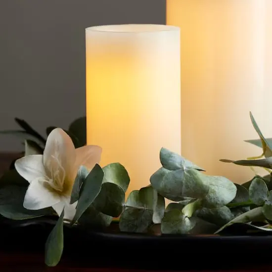 3" x 6" Cream LED WaxPillar Candle by Ashland&reg; {3}