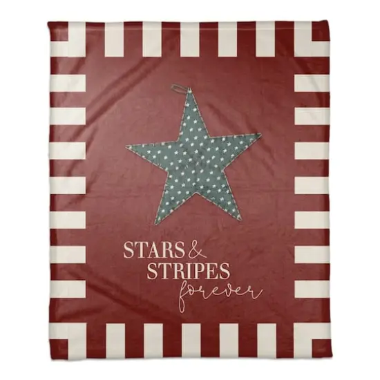 Primitive Star Coral Fleece Blanket {1}