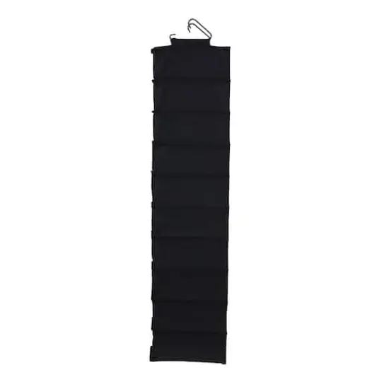 Household Essentials 10 Shelf Hanging Closet Organizer Black {7}