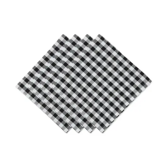 DII&reg; Black & White Gingham Napkin, 4ct. {1}