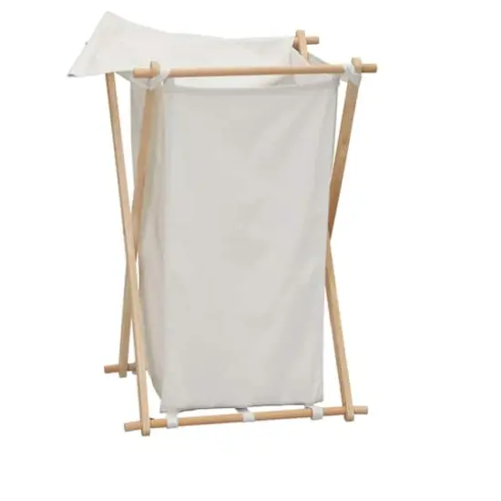 Household Essentials X-Frame Laundry Hamper White {7}