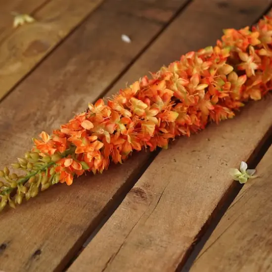 Orange Artificial Foxtail Stem {5}