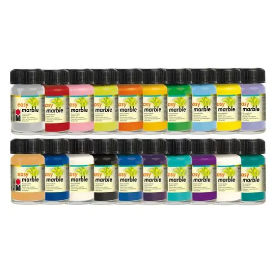 Marabu Easy Marble, 15mL Green-Red-Gold {2}