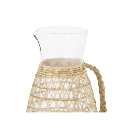 Hello Honey&reg; 9.5" Glass Pitcher with Seagrass Weave Jacket & Handle {5}
