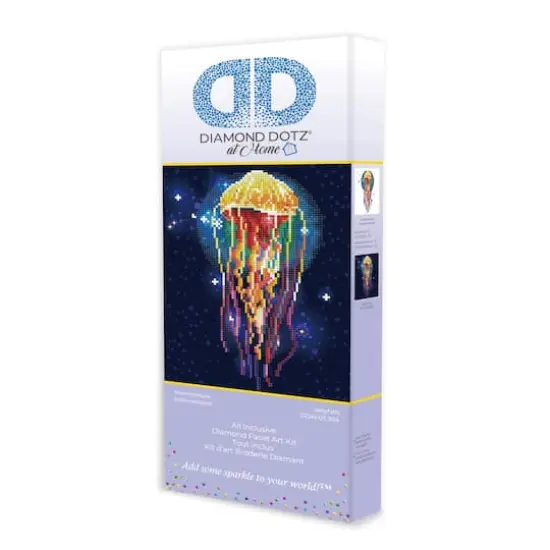Diamond Dotz&reg; at Home Intermediate Jellyfish Diamond Painting Kit {3}