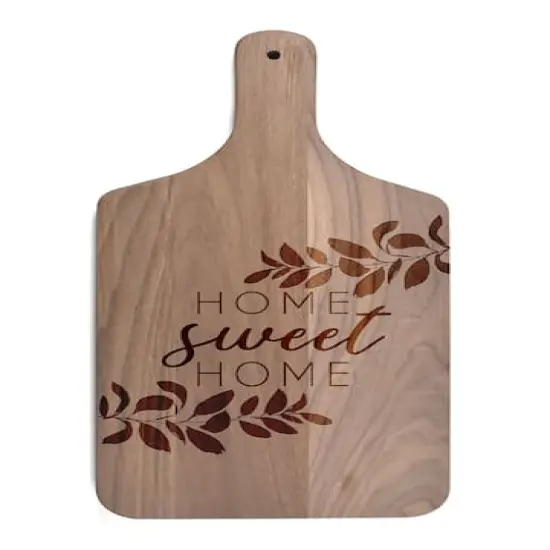 Home Sweet Home Walnut Paddle Cutting Board {1}