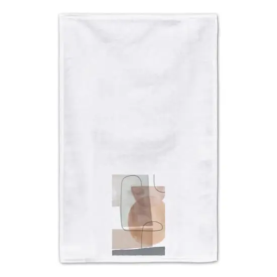 Mid Mod Layered Abstract 16" x 25" Towel Set {4}
